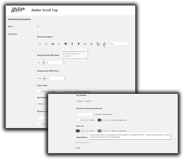 Atelier Scroll Top Admin Panel Image